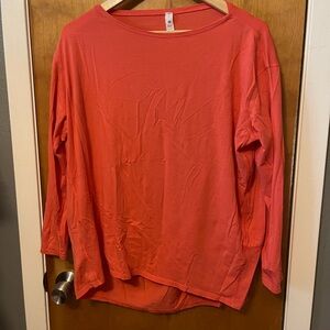 lululemon athletica Vibrant Pink Long Sleeve Tee